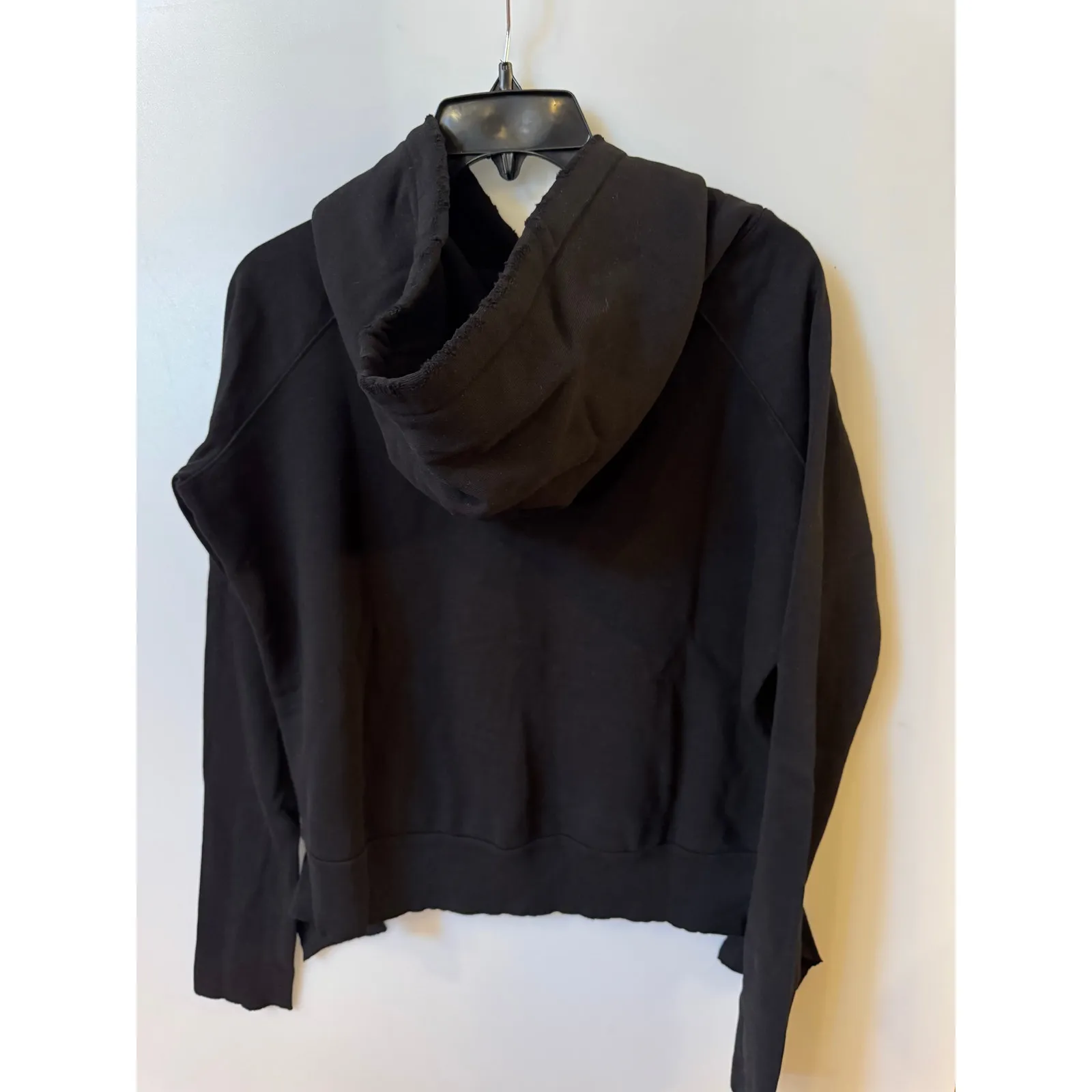 Frank & Eileen TEE LAB Black Raw Edge Hoodie - Medium - Image 4