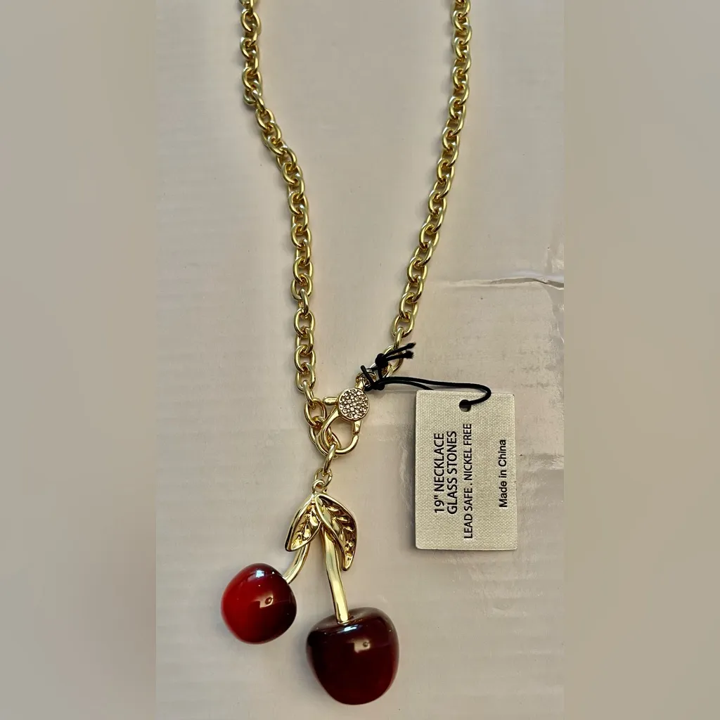 NWT Cherry Charm Chain Necklace - Image 7