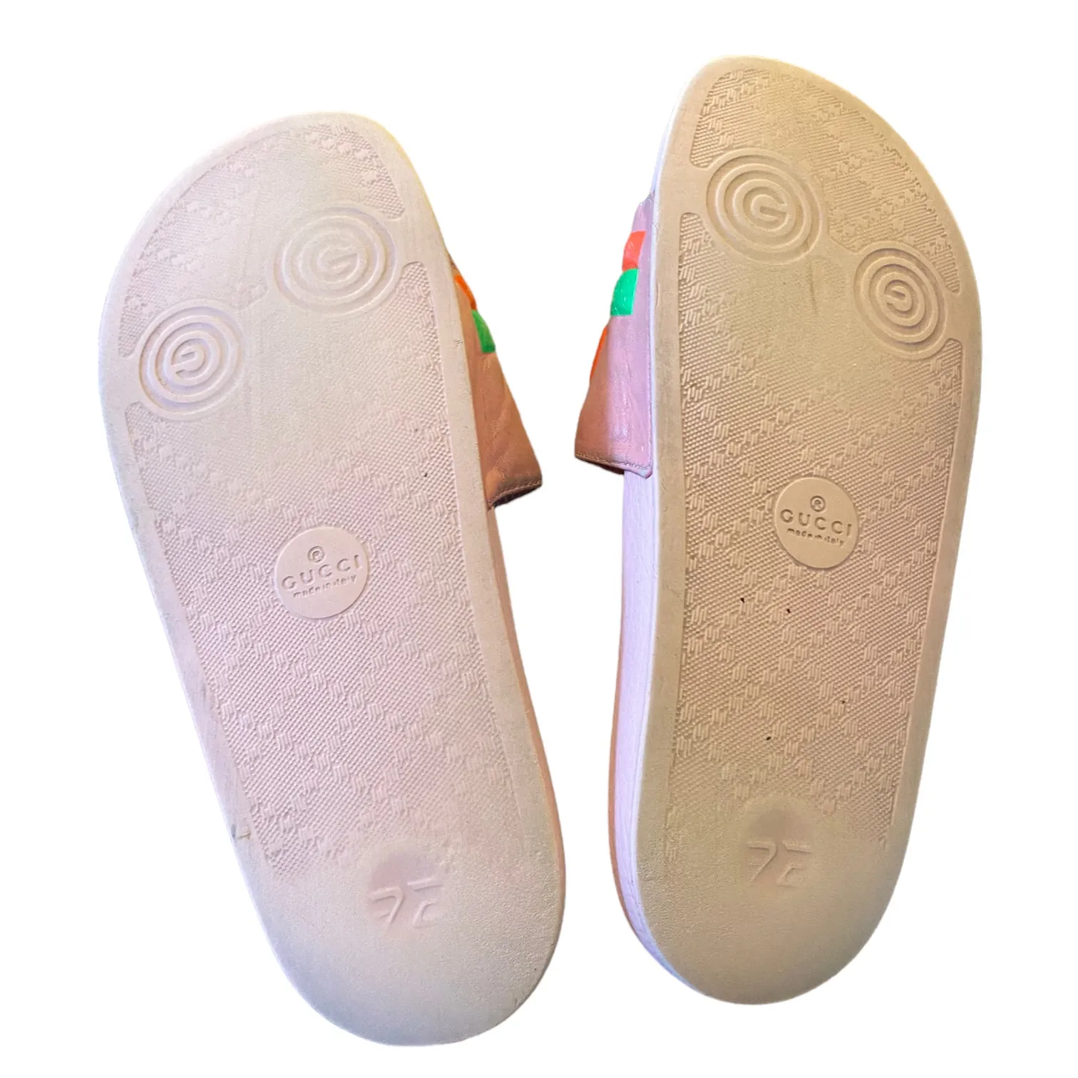 Gucci Limited Edition Authentic Neon Pink Pool Beach Slides Size 6 - Image 10