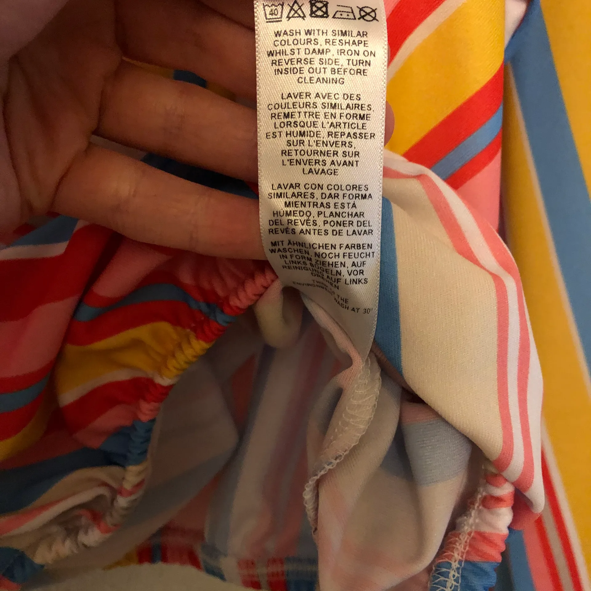 Multicolor Long Sleeve Crop Elastic Waist 14 - Image 7