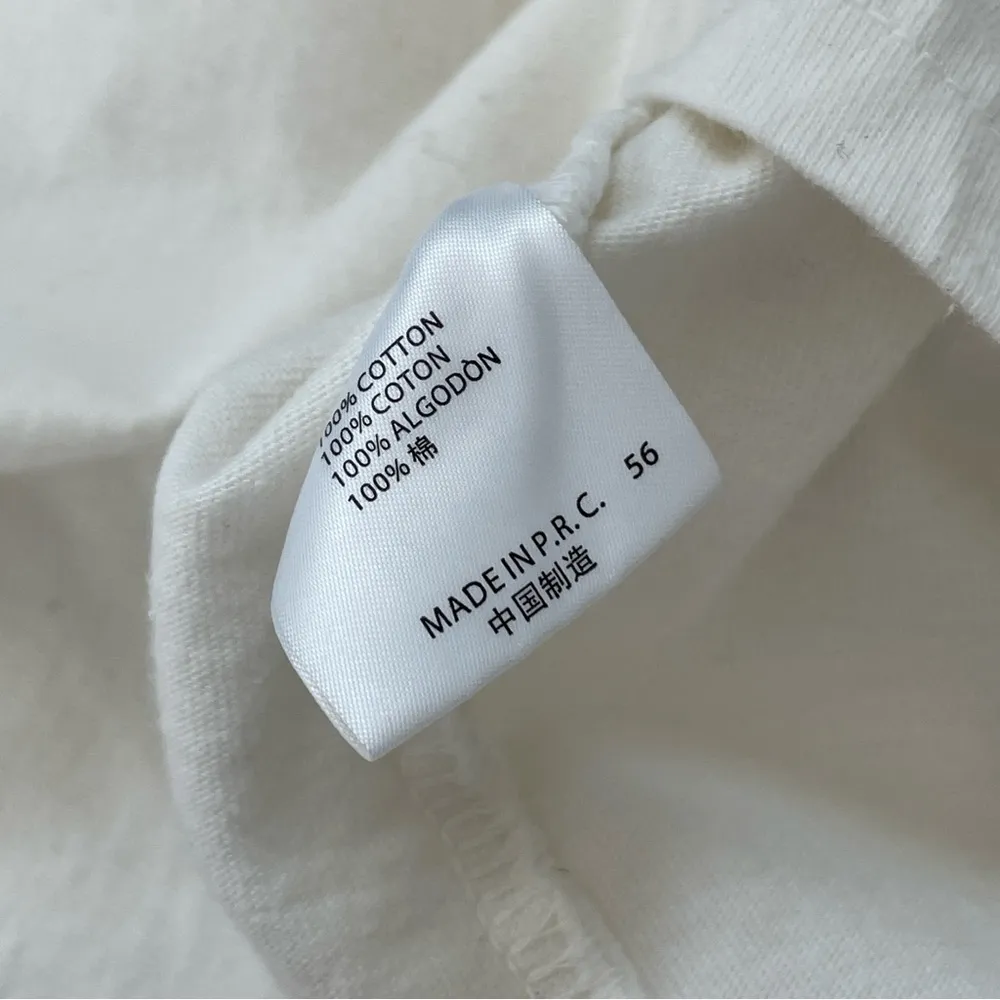 Brandy Melville Polo Shirt Cropped Cream womens (one size) sporty preppy school - Image 5