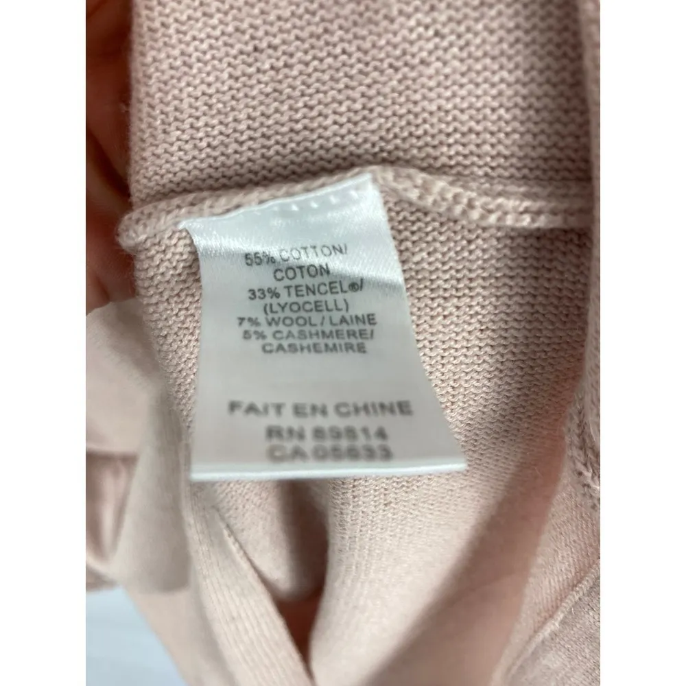 Stella Carakasi Knit Sleeve Dolman Cashmere Sweater Pink Size Xs - Image 5