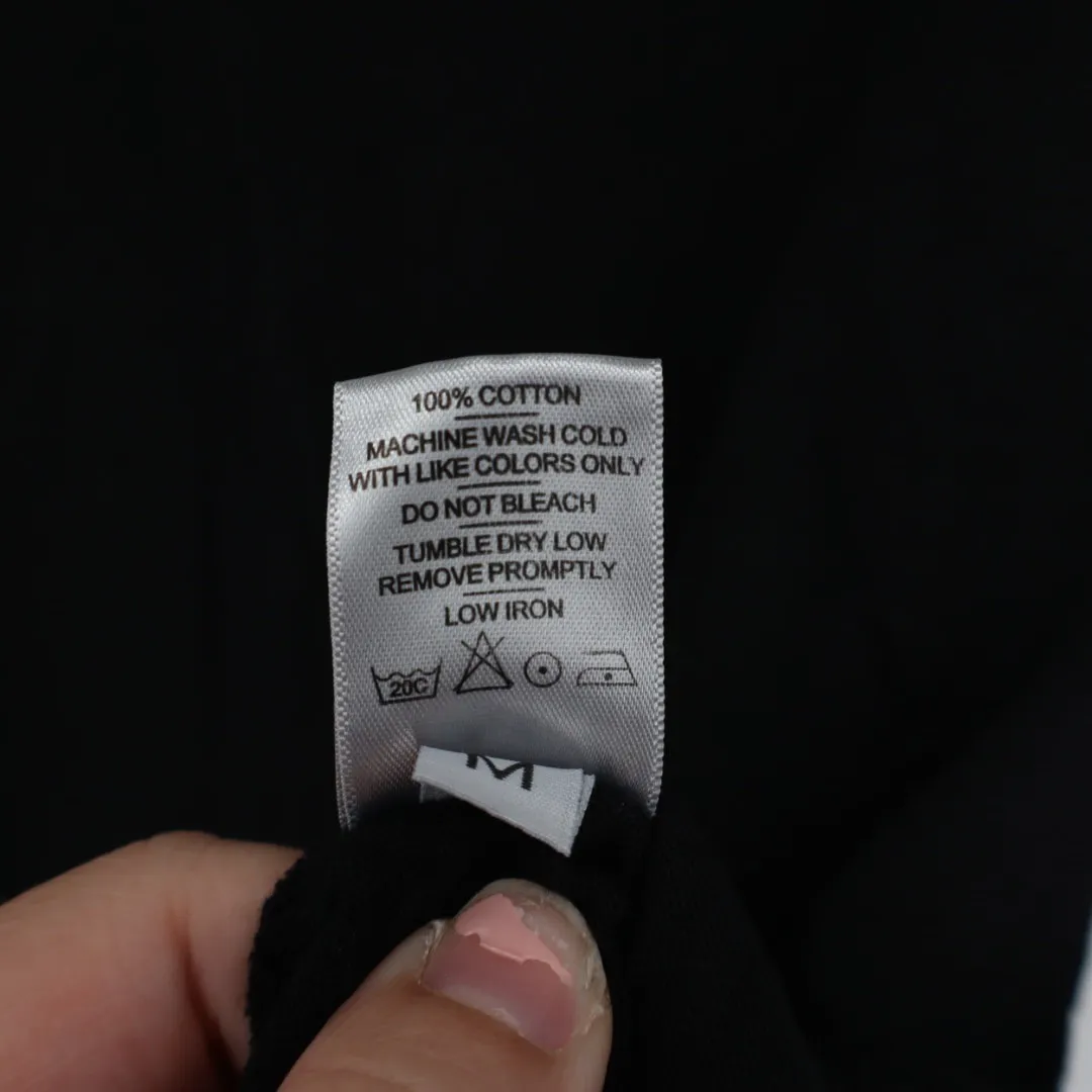 AMERICAN GIANT Womens Black V Neck T Shirt Size M Made in USA Cotton Size M - Image 4