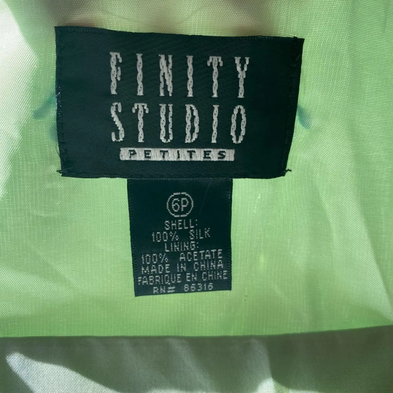 Deadstock NWT Early 2000's Mint Green Teal Blue Silk Fairy Camisole Top 6P / S Size undefined - Image 8