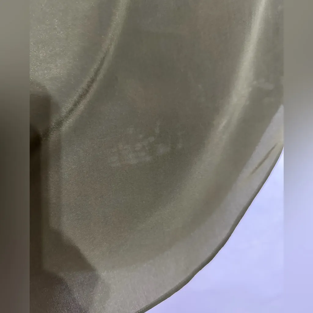 Madewell Olive Green Island Skirt 100% Silk Midi Medium Minimalist SEE NOTE - Image 7