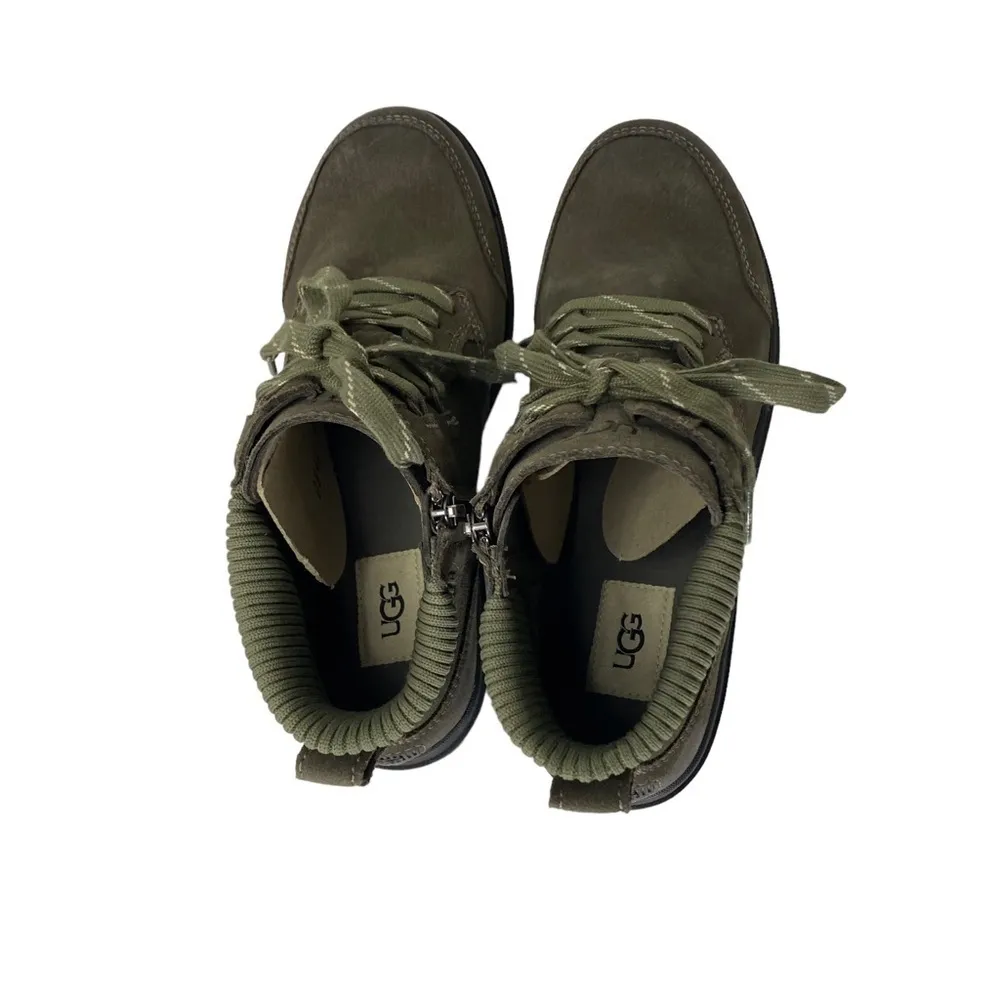 UGG Hapsburg Ankle Lace up Boot in Slate Green 10 - Image 5