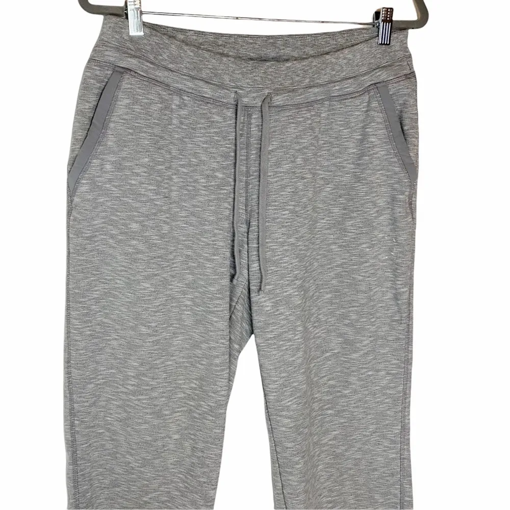 Athleta  Techie Heathered Space Dye Grey Jogger Sweatpants Medium - Image 2