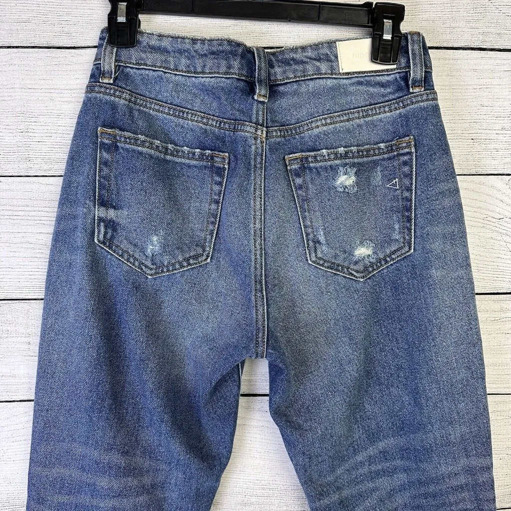 Hidden By Buckle Womens Blue Jeans Size 25 Distressed Medium Wash Skinny‎ Jeans - Image 5
