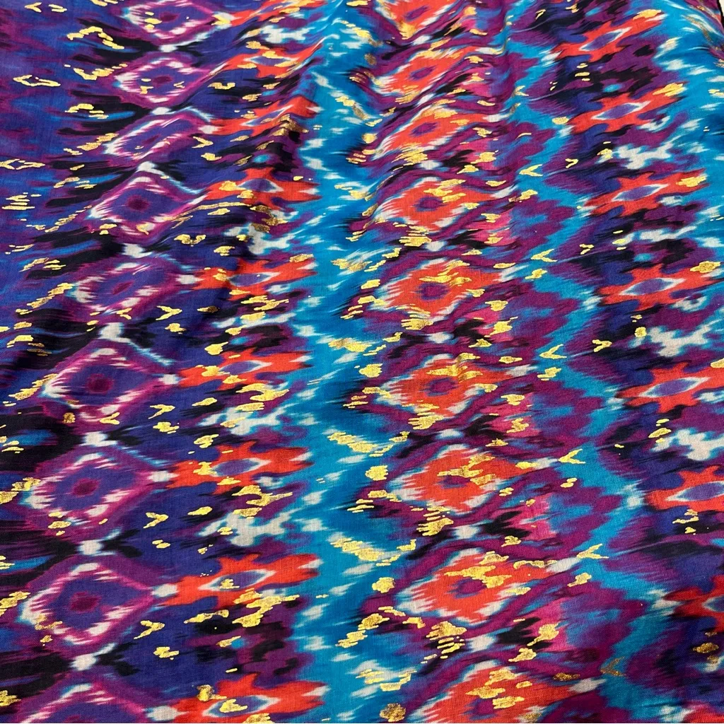 Miraclesuit Bella Albra Caftan Swim Cover Up Printed Embroidered Size Small - Image 7