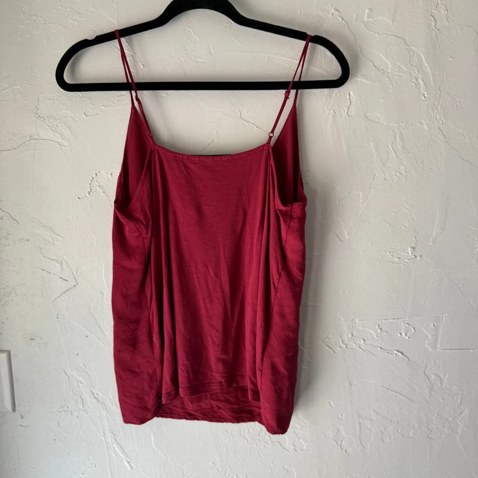 Scotch & Soda Red Cami Tank Top Small Viscose Modal Blend Adjustable Straps - Image 6