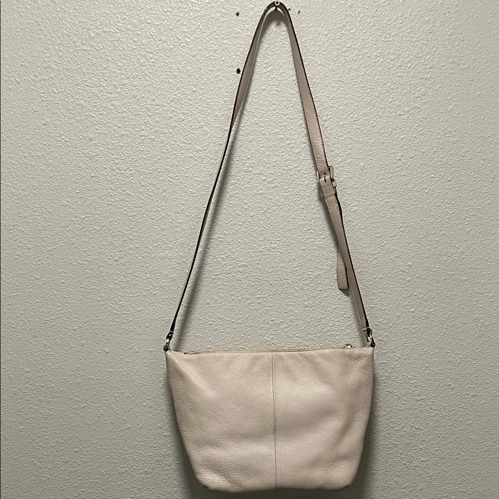 Kate Spade Pink Dust Pebbled Leather Hobo Tassel Zip Top Crossbody Bag Purse - Image 9