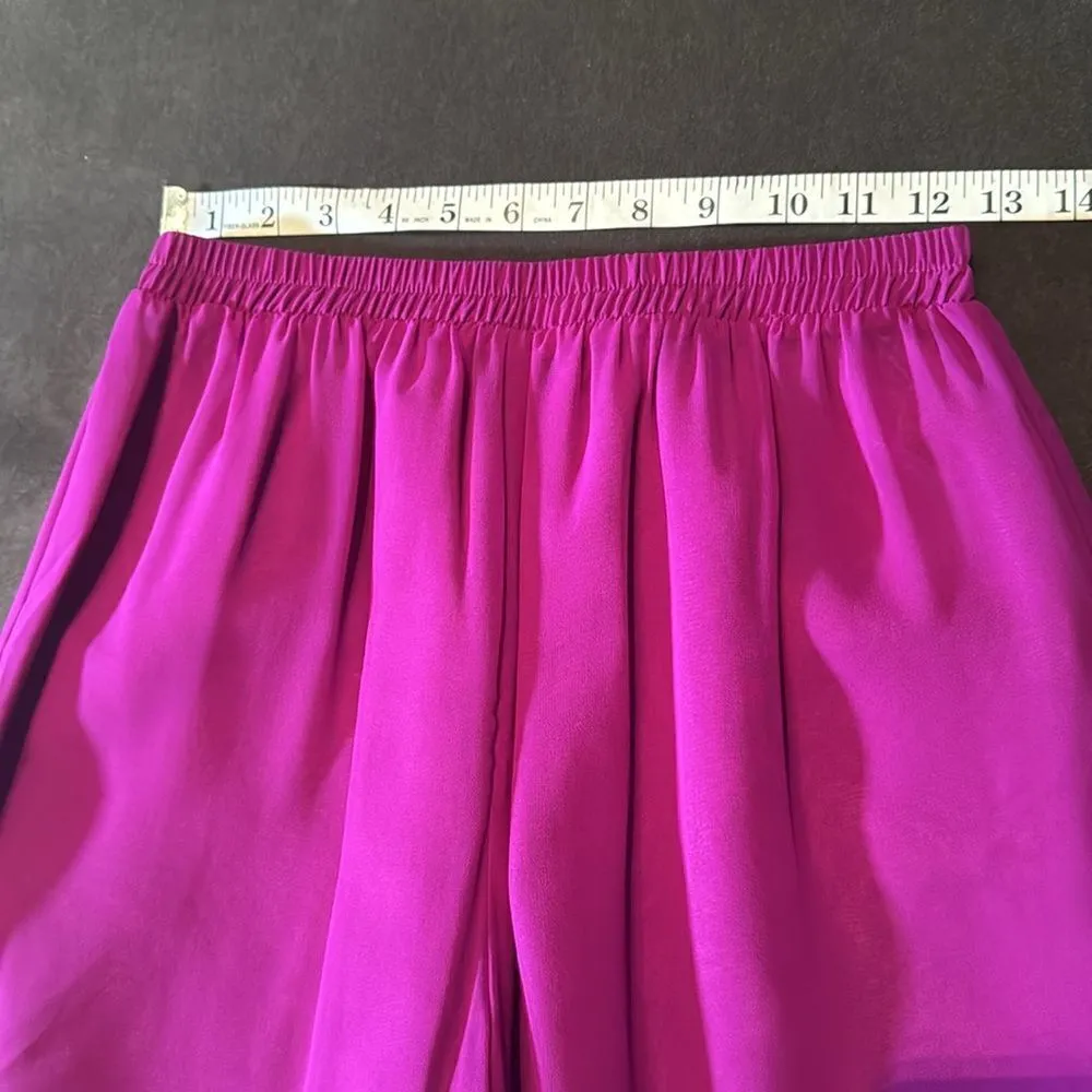 Women’s Chiffon 3 Piece Party Formal Mother of the Bride Pants Suit Size 6 NWOT Purple - Image 11