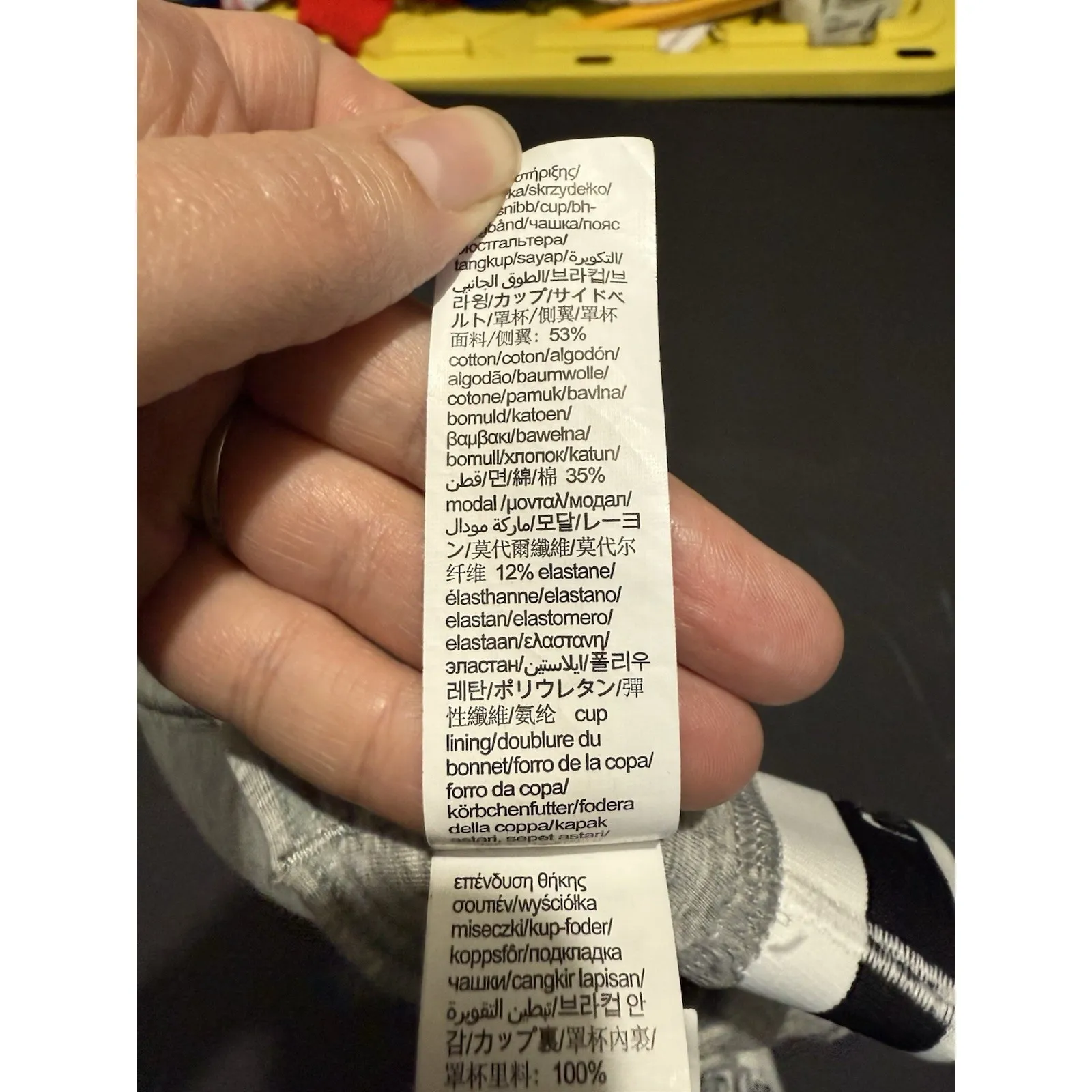 CALVIN KLEIN 1654 MODERN COTTON LIFT UP BRALETTE  Size L GRAY REG$46 - Image 5