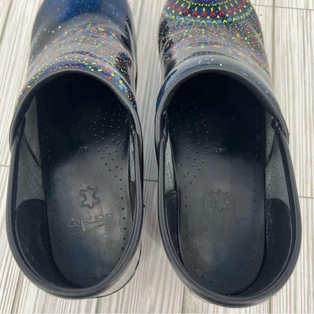 Dansko shoes 41 professional twin tranquility slip on patent leather clogs blue - Image 8