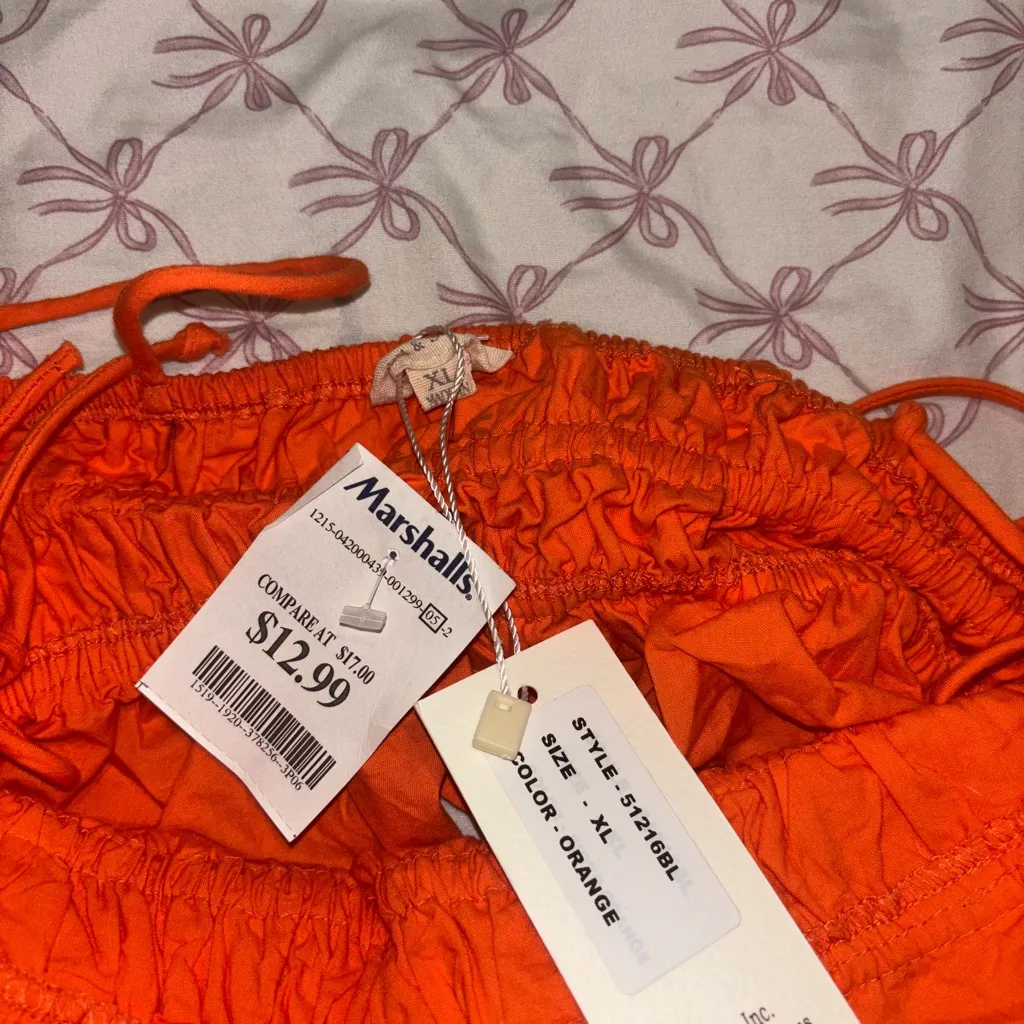 Marshall’s Vibrant Orange Crop Top - Image 4