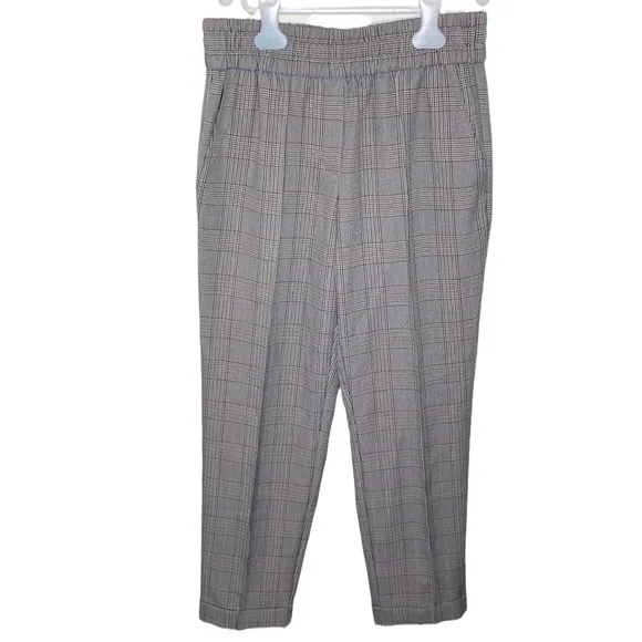 Primark pull on plaid pleated pants size 6 - Image 5