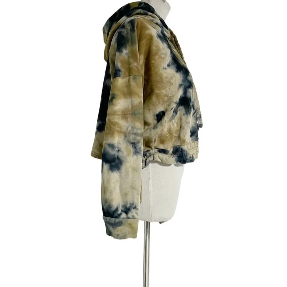 Blank NYC Small Crop Top Hoodie Sweater Tie Dye Acid Wash - Image 5