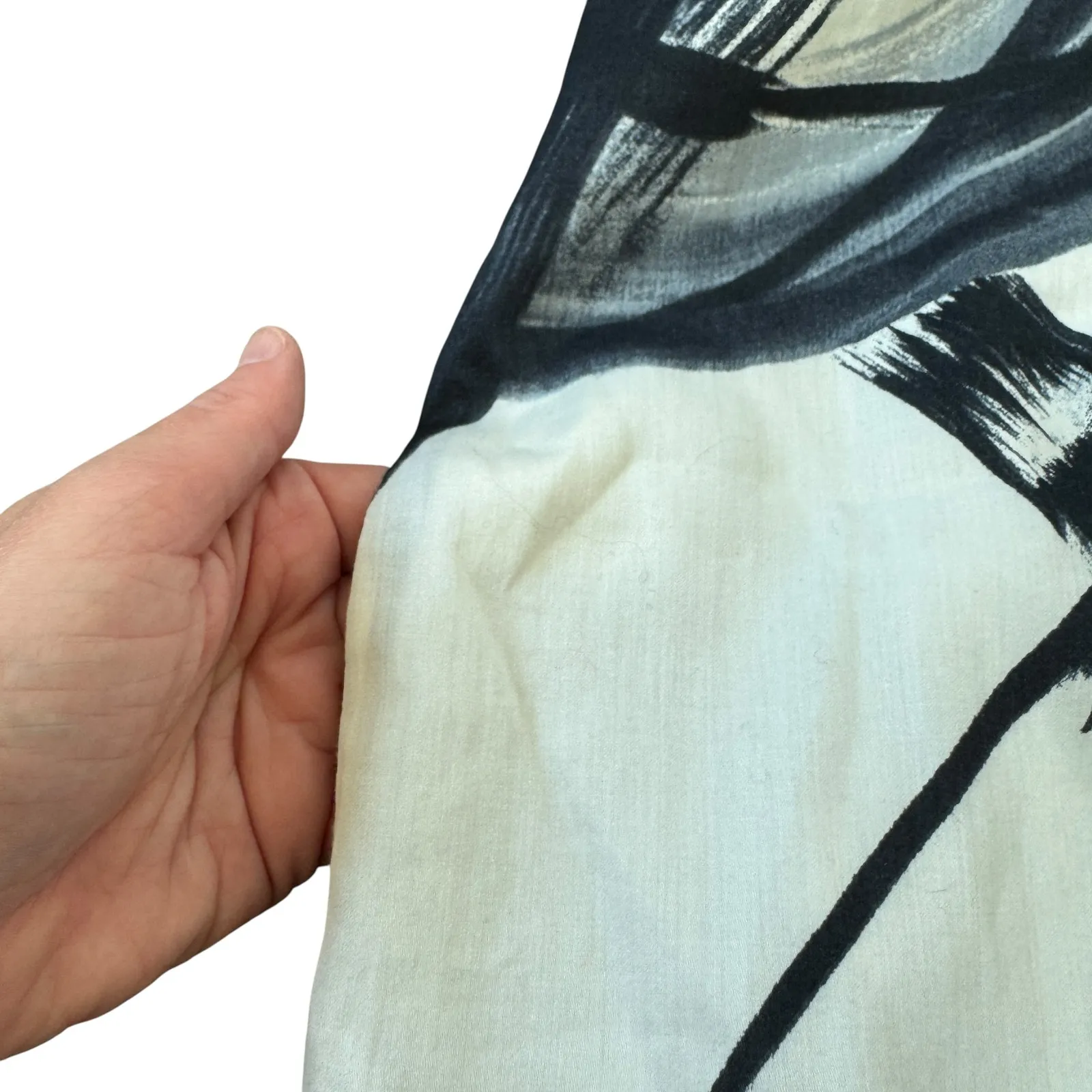 Vince Abstract Brushstroke Dress - Image 4