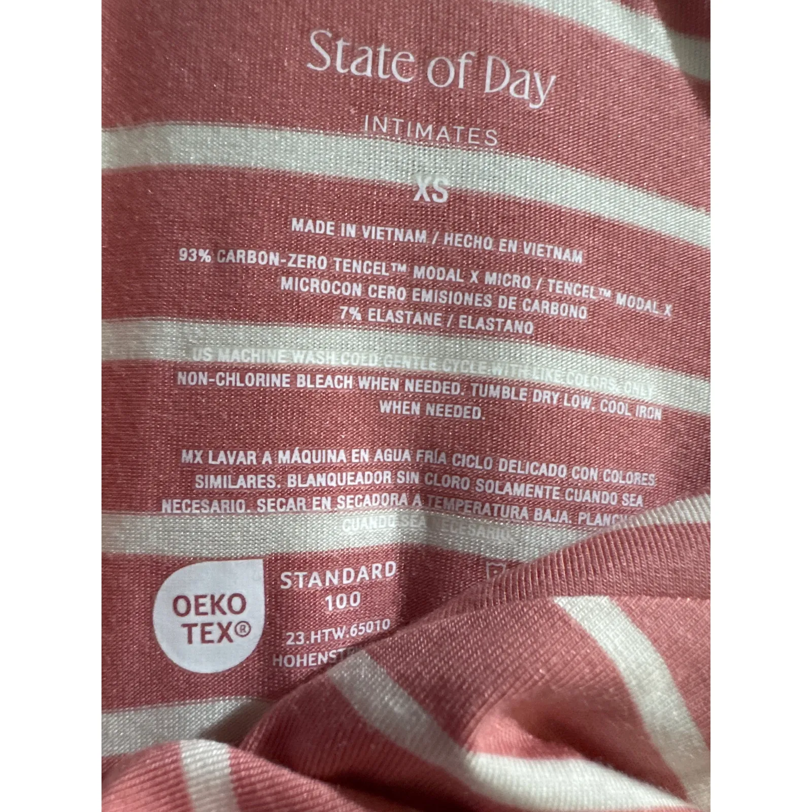 Brand New State of Day Women's Size XS Sea Coral Pink 2 Piece Lounge Set - Image 5