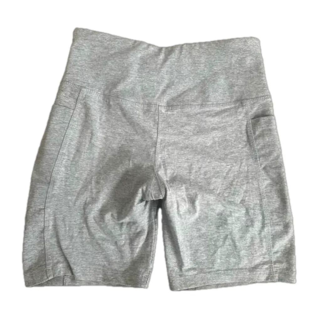 French Laundry Gray Athletic Biker Shorts with Pockets - Image 2
