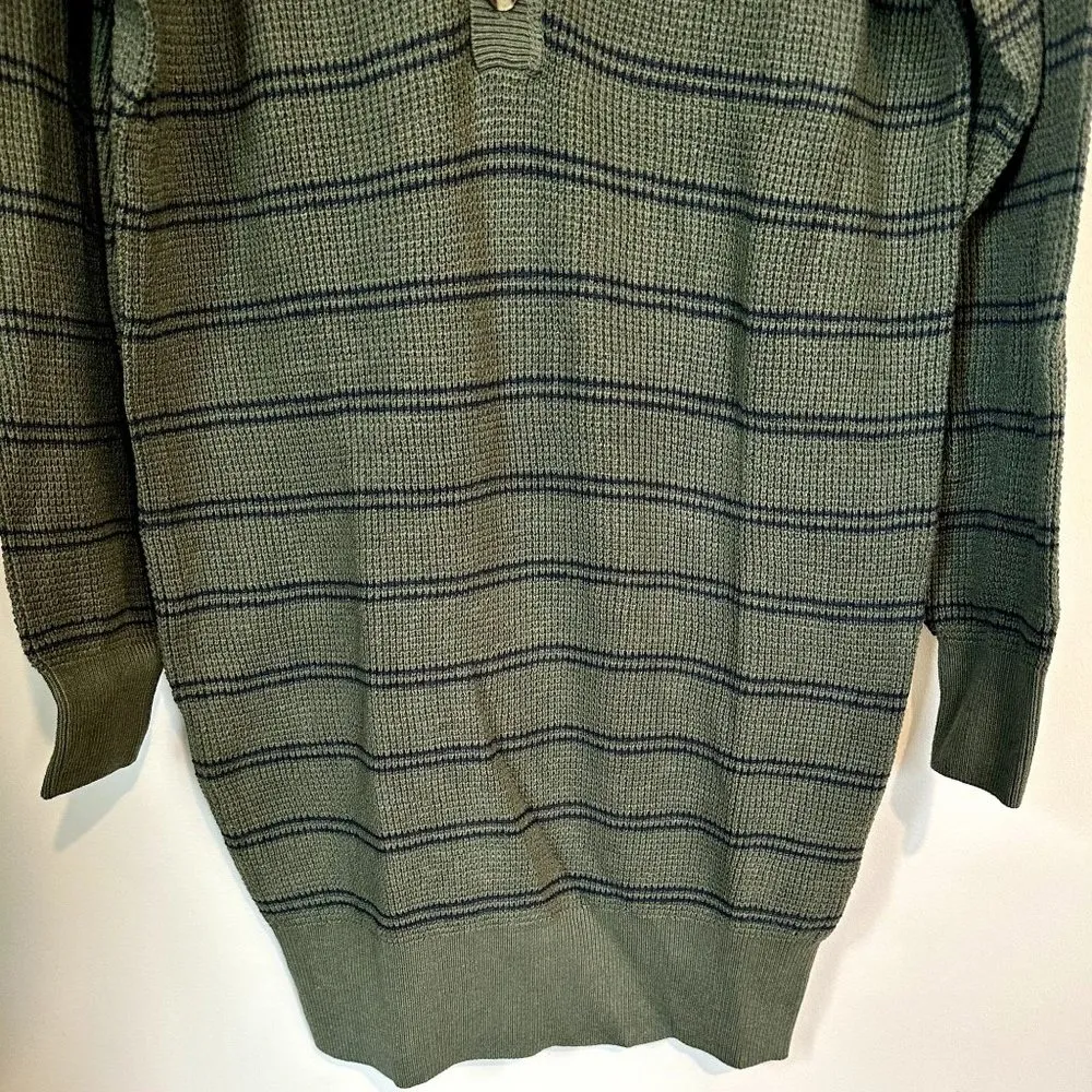 NWT Prana Milani Henley Dress in Kale Stripe - Size Small - Image 7