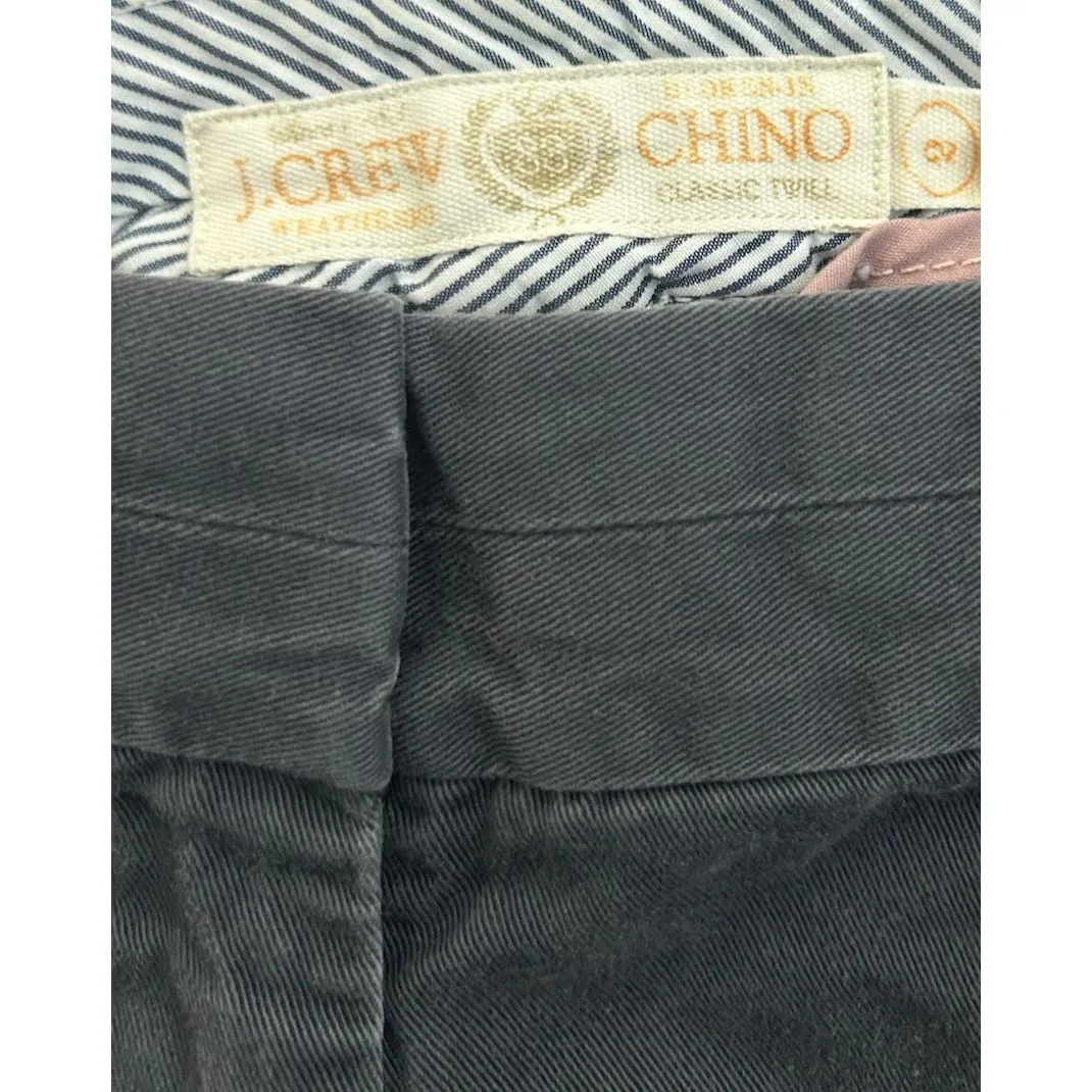 J Crew Broken In Chino Shorts Women's 2 Navy Blue Classic Twill Low Summer Cool‎ - Image 3