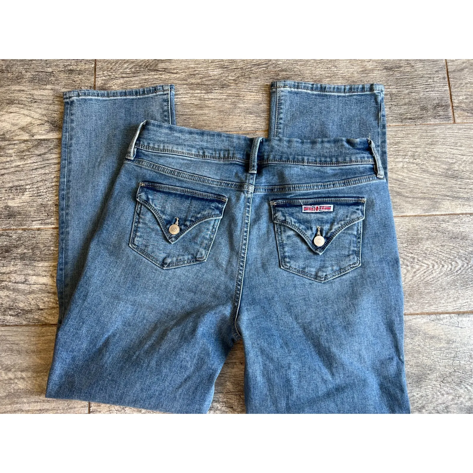 Hudson LA‎ Denim Jeans size 8 Jean Womens Back Flap Pockets Y2K 90s 80s Stretch Blue - Image 2