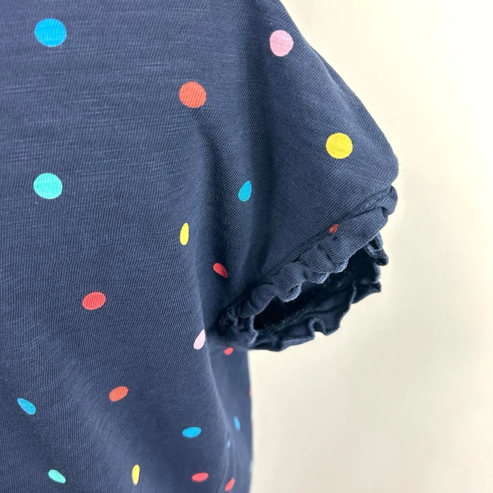 Boden Polka dot‎ Shirt Dress Blue Size 2 - Image 3