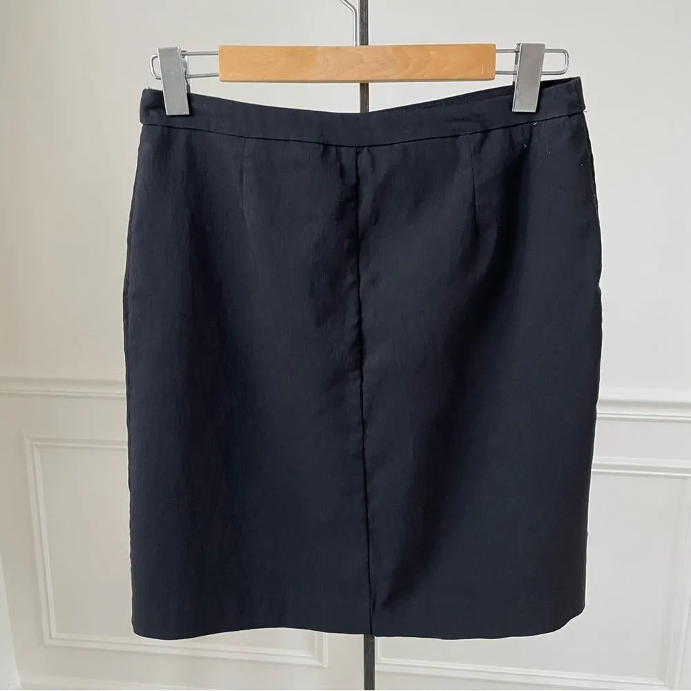 Margaret M Stitch Fix Black Skirt Button Front Pull On Stretchy M Size M - Image 2