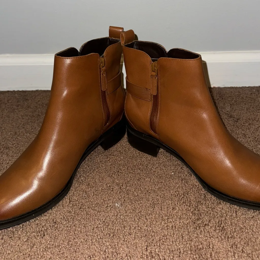 Cole Haan Women's Kimberly WaterProof Ankle Bootie Size 9.5‎ BRITISH TAN - Image 8