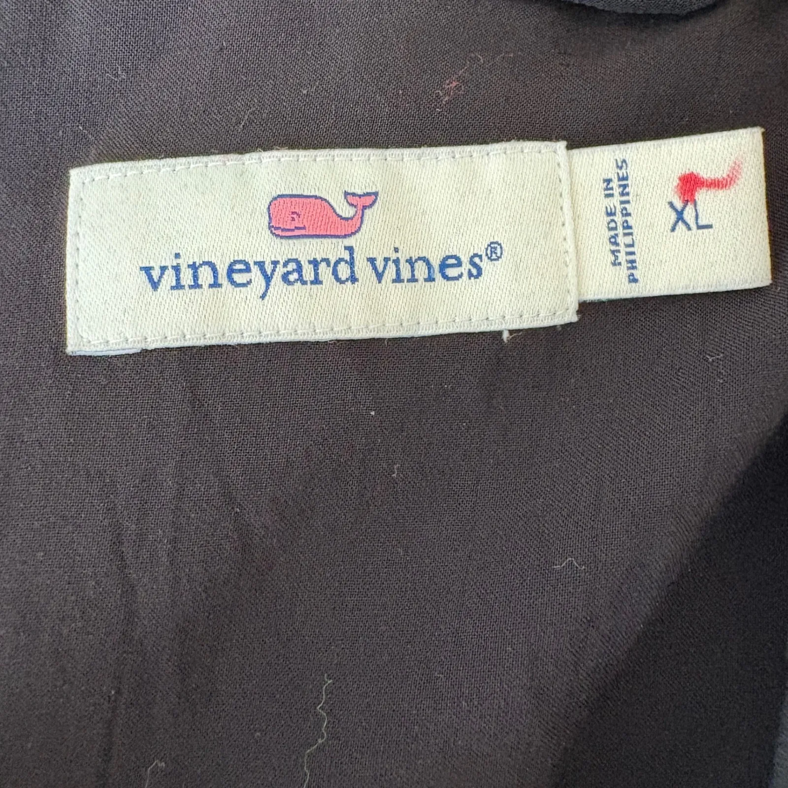 Vineyard Vines Black Keyhole Swing Dress  Pleated Ruffle Neck Star Print XL‎ - Image 10