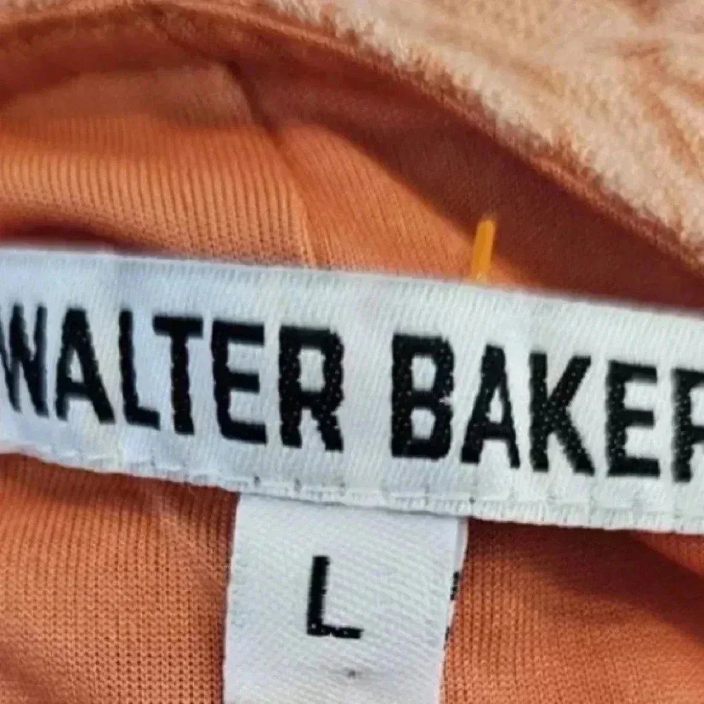 Walter Baker Peach One-shoulder Ribbed Knit Sheath Dress Women’s Size Large L - Image 4