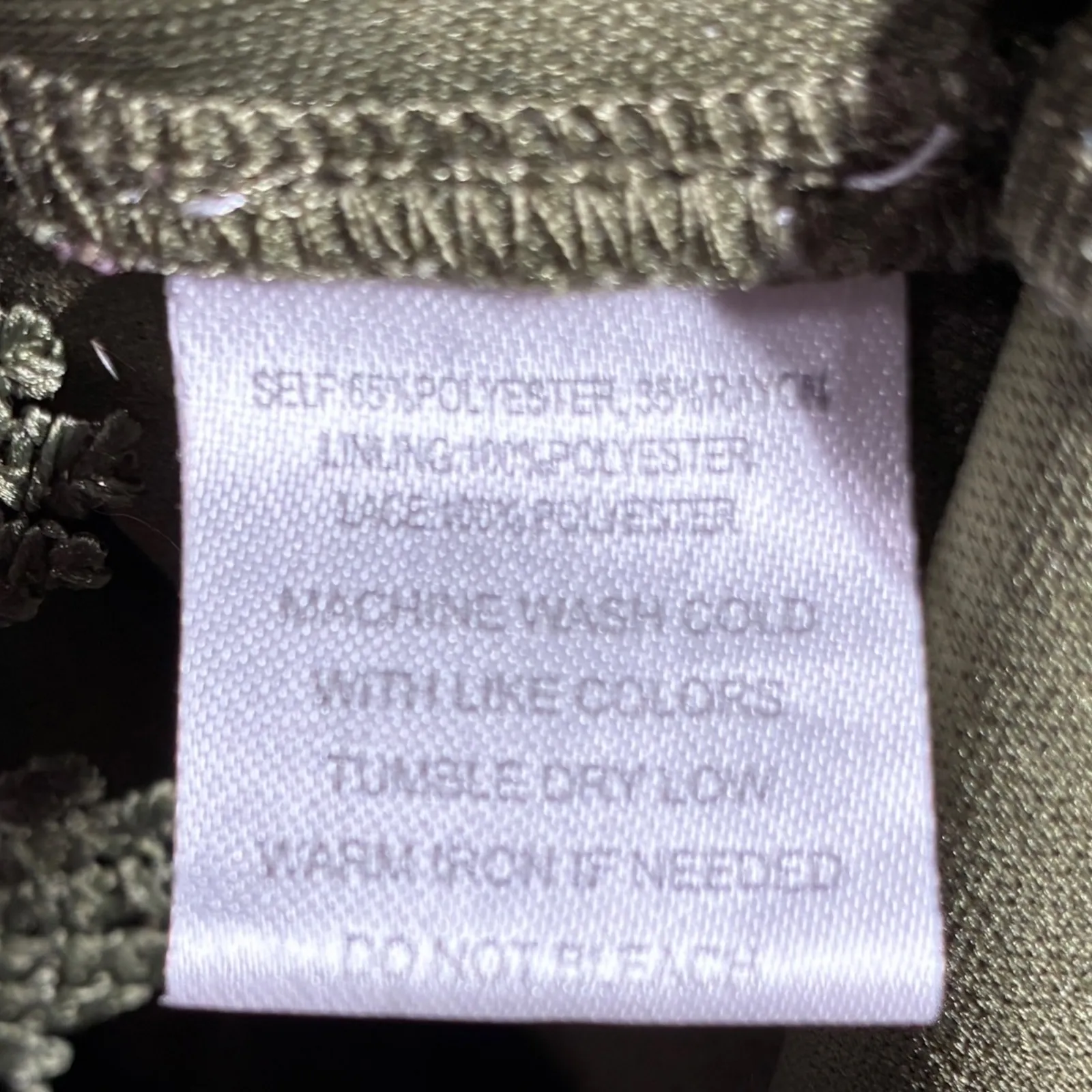 Indigo Rose Tiered Midi Dress Olive Green Crochet Lace Boho Festival Size L Size L - Image 5