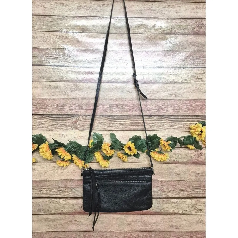 Handbag Butler Black Leather Mighty Purse Crossbody Bag Minimalist Closet Staple - Image 2