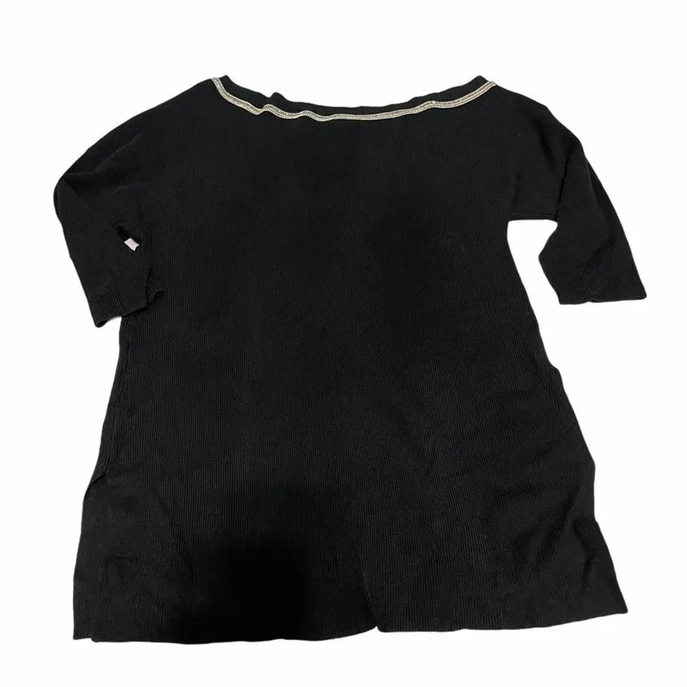 Thalia Sodi Off The Shoulder Sweater Black Large‎ - Image 7