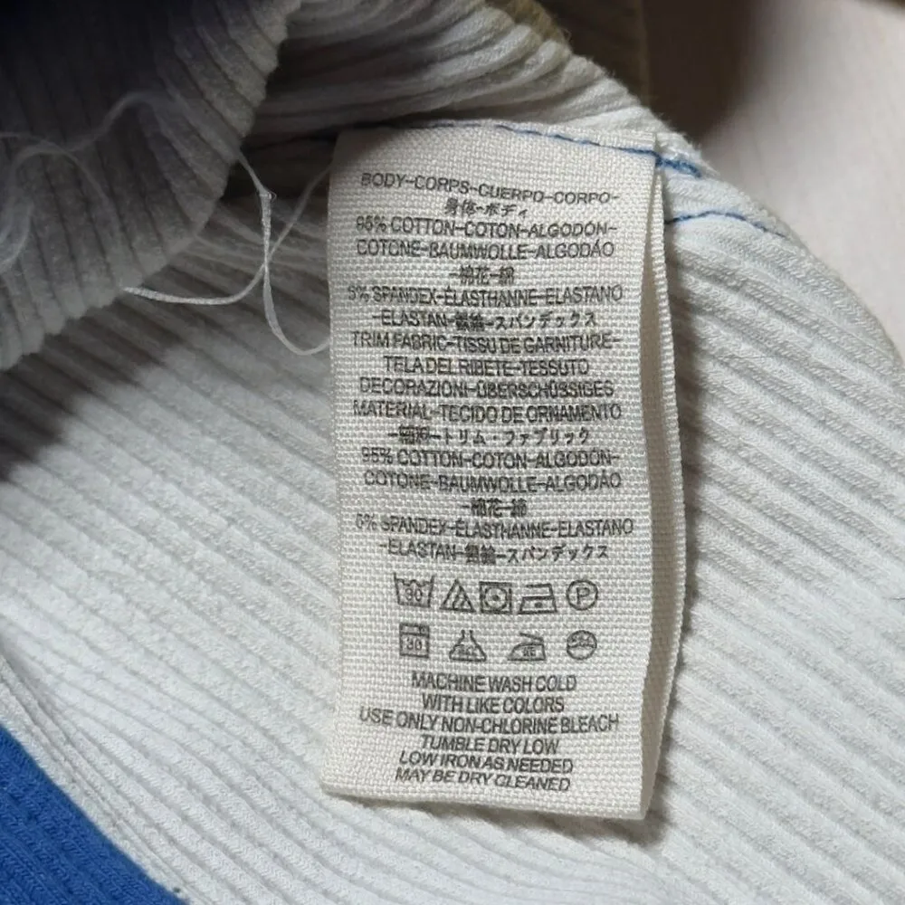 We the Free Fancy That Colorblock Tee Long Sleeve Henley Thermal Sporty Shirt Me - Image 9