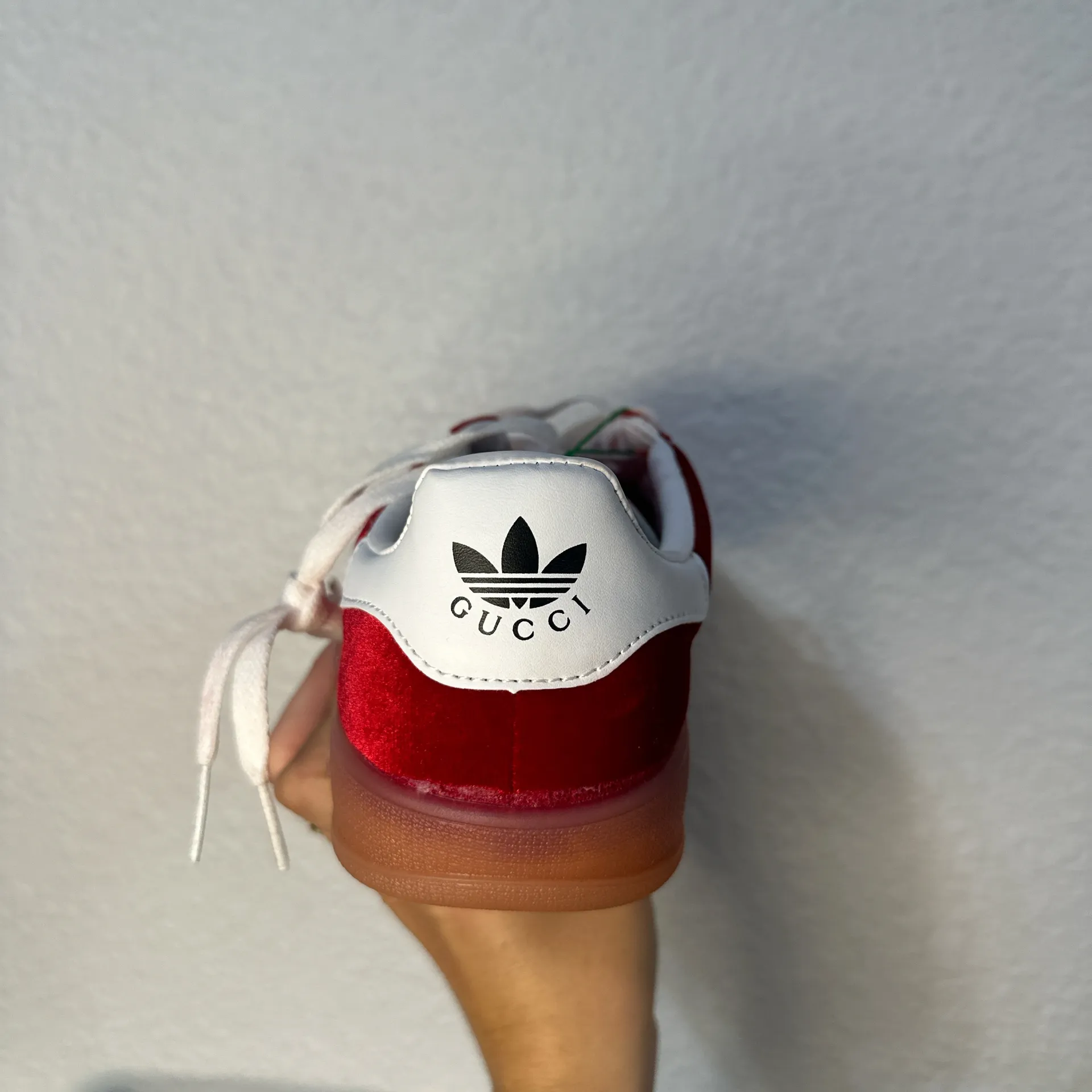 Adidas red  gazelle x gucci collab! - Image 3