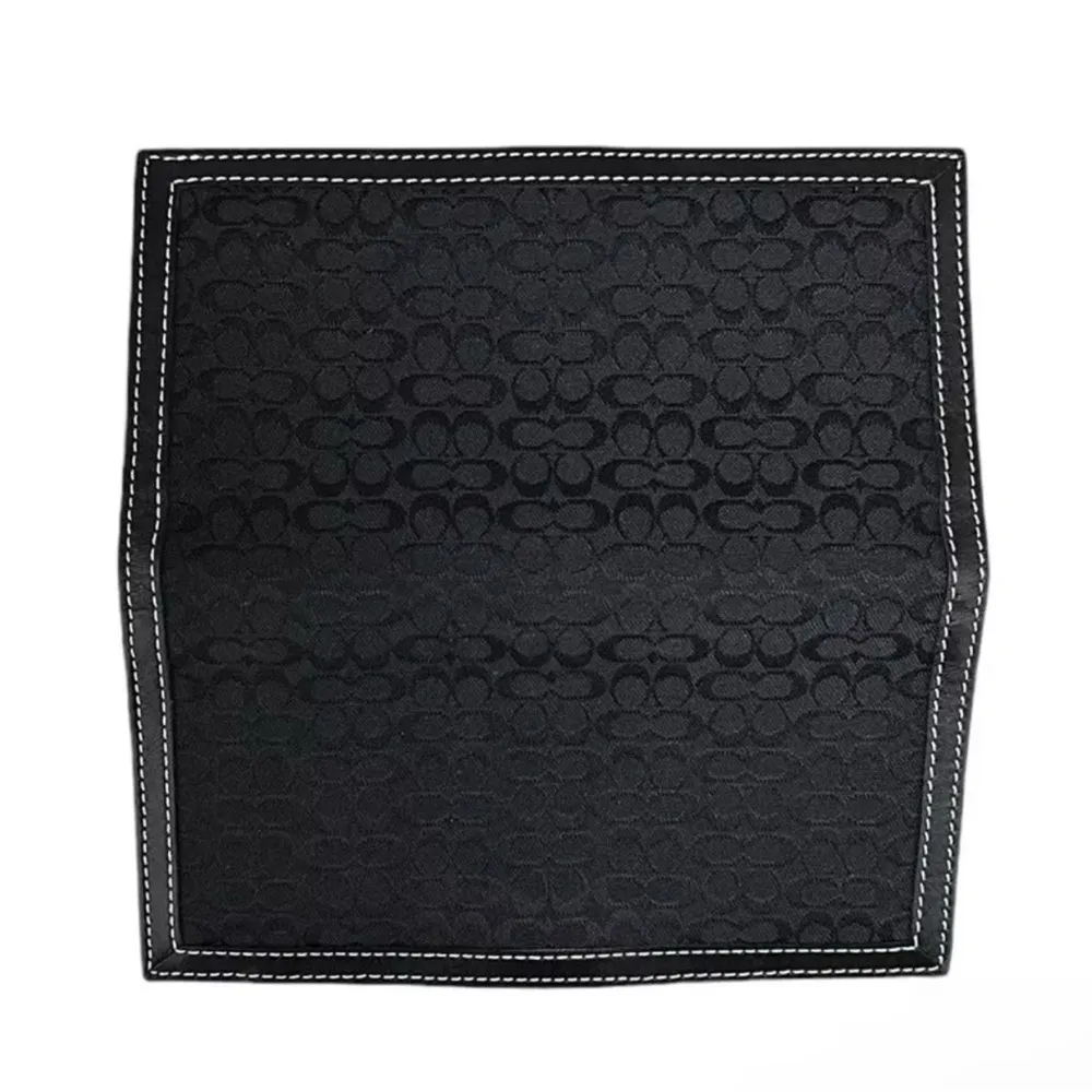 Coach Hampton Signature Black Buckle Wallet With Insert Tri-Fold 8” - Image 6