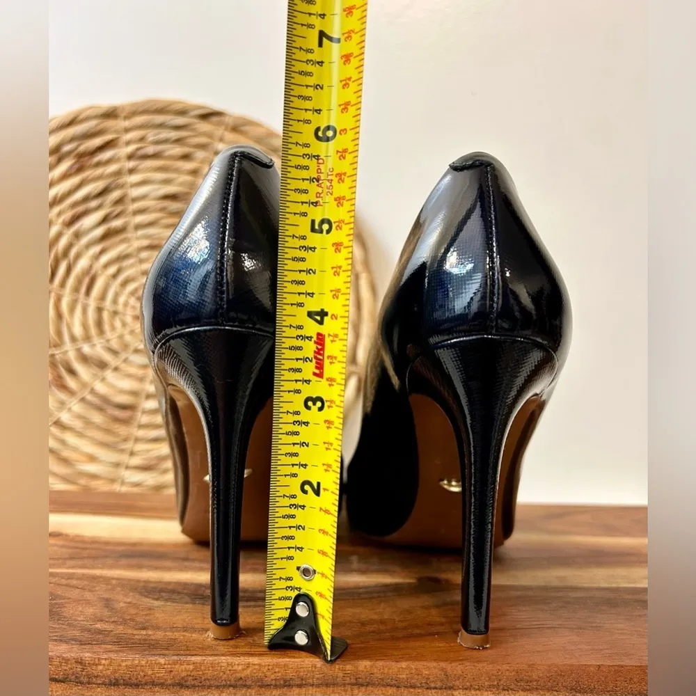 Bethany Navy/Saffiano Patent Leather Stiletto Heel Size 6 Blue - Image 10