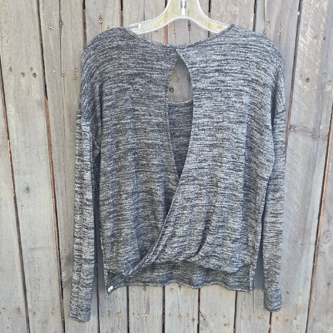 Rag & Bone Gray Long Sleeve Knit Top - Image 3