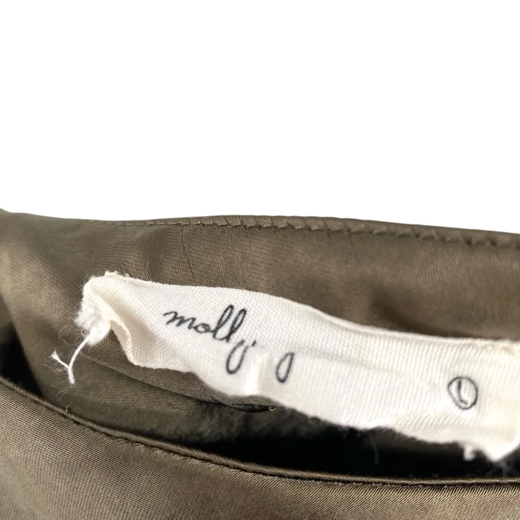 Molly Green Satin Ruched Slip Dress Maxi - Image 8