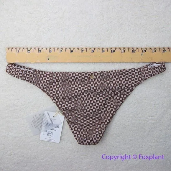 NEW Rhythm. Free People Geo high cut Cheeky bikini bottom coco , size M - Image 5