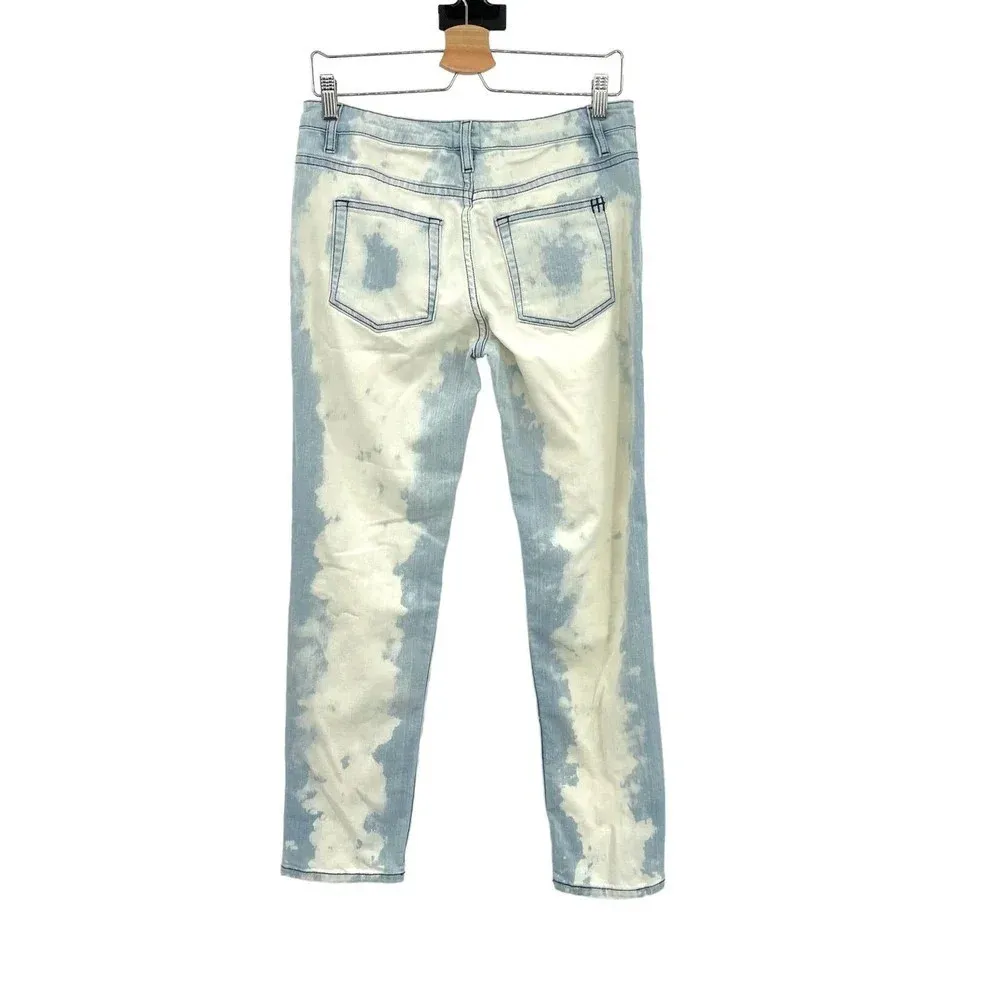 Haute Hippie Denim Outstanding Acid Wash Bleached Boyfriend Jeans Size‎ 26 - Image 5