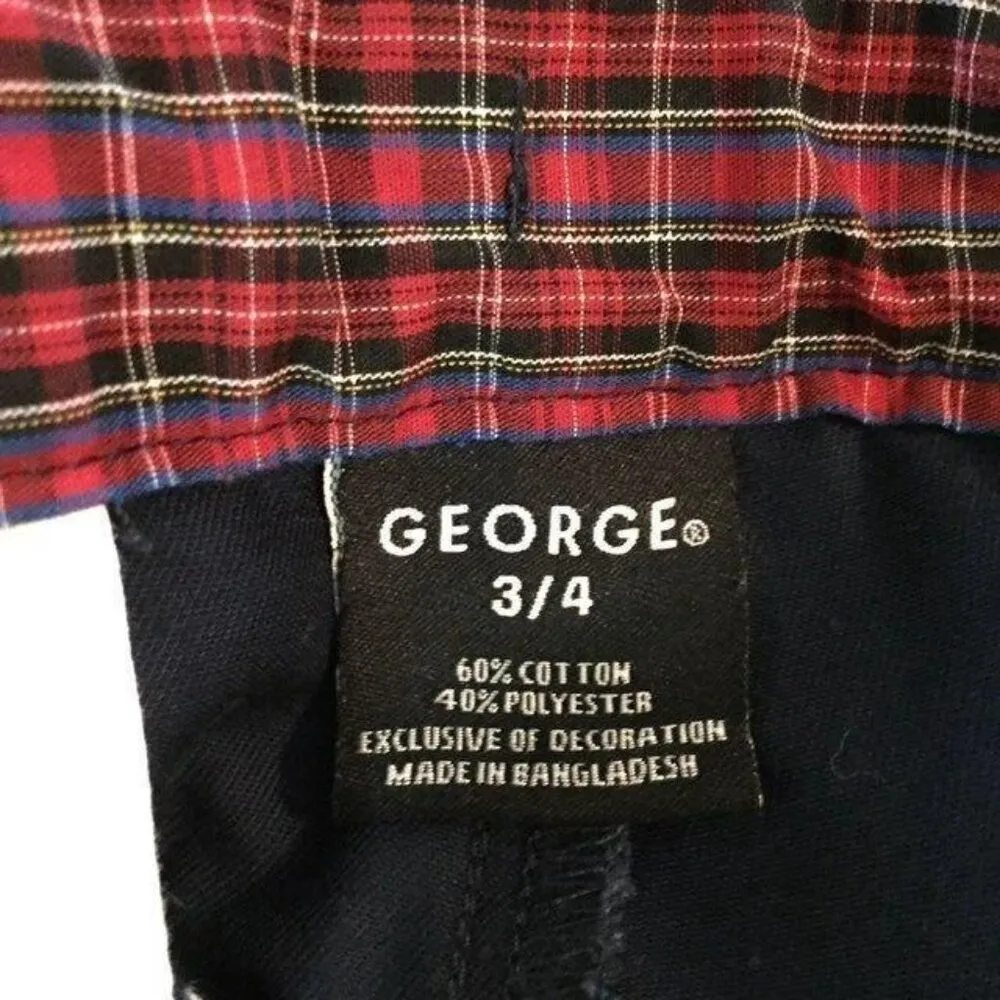 George Pants 3/4 Juniors Used Lightweight Navy Excellent Condition Blue Size undefined - Image 7