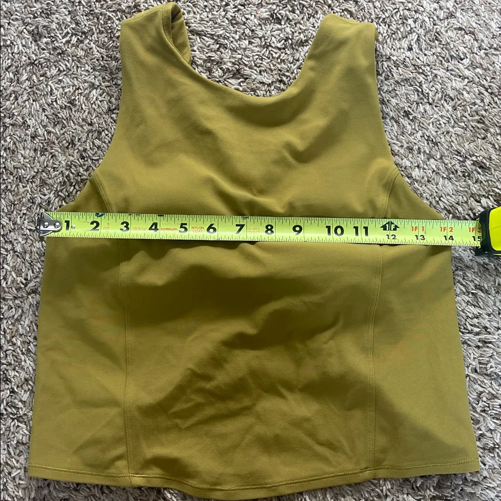 Lululemon Nulu Twist-Back Yoga Tank Top Sleeveless Size 6 Auric Gold Athletic - Image 8