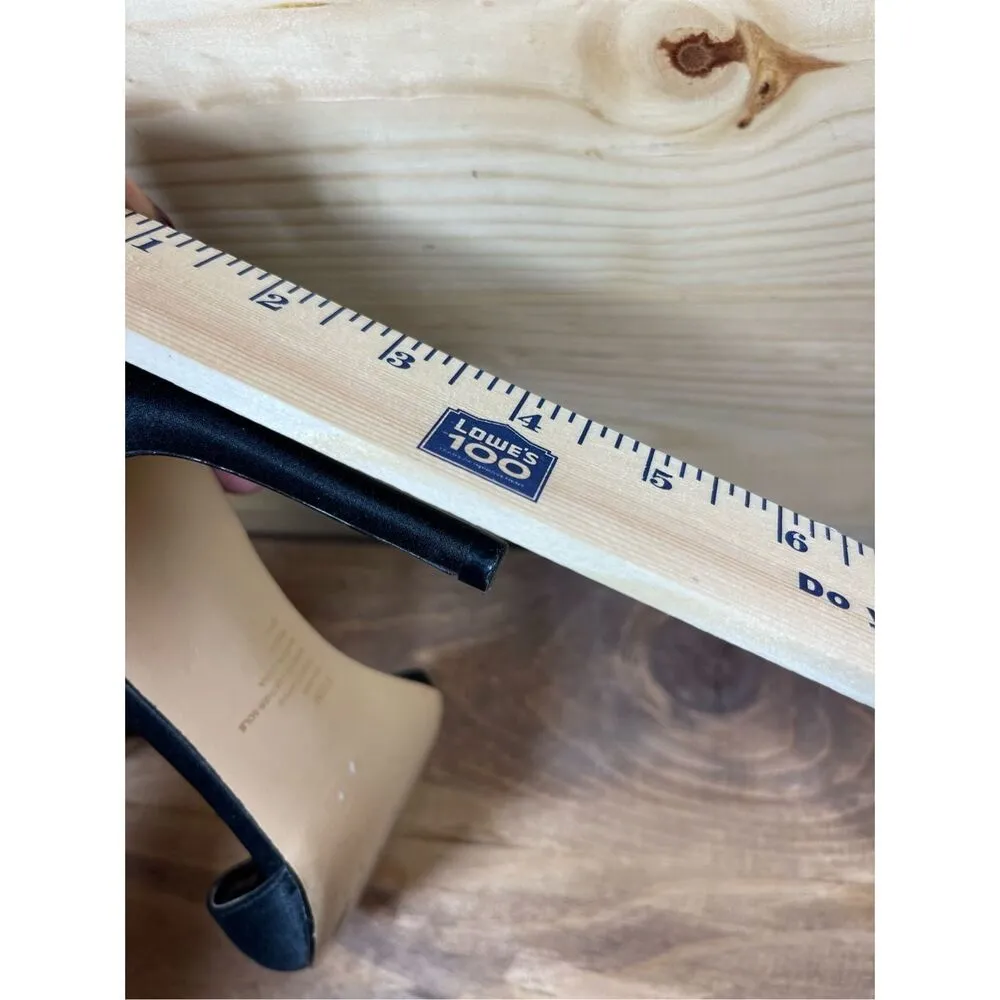 I. Miller  Women's Black Silver Studded Rhinestone High 4" Heels Size 8.5M - Image 11