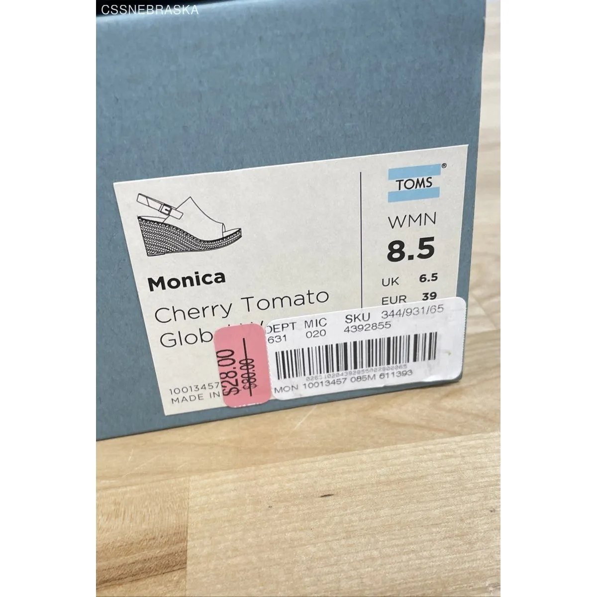 Toms Multicolor Women`s Monica Platform Rope-Wrapped Wedge Woven Size 8.5 - Image 2