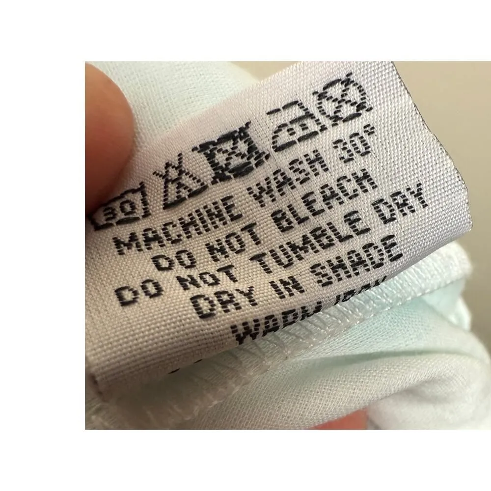 Juliet Dunn Blue Gingham Tie Shoulder Dress NWT Sz. 2 (US 6 - Image 10