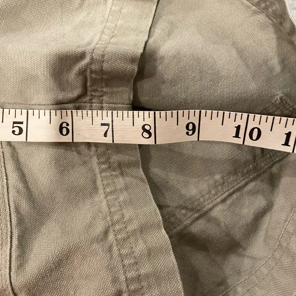 Patagonia Size 12 Khaki Organic Cotton Canvas Cargo Shorts Outdoor Hiking - Image 7