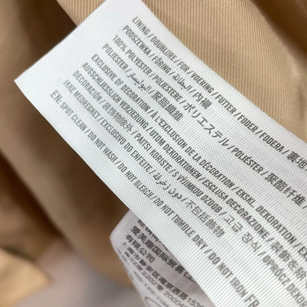 Abercrombie and Fitch Faux Vegan Leather Blazer Jacket Tan Classic womens XL new - Image 13